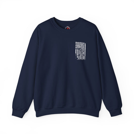 American Flag QR Code Crewneck Sweatshirt