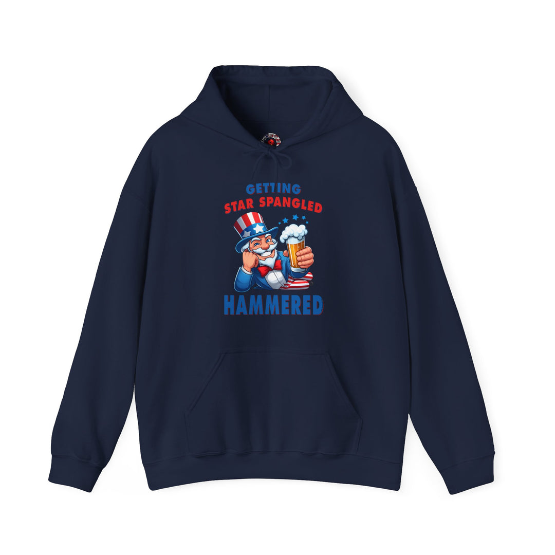 Star Spangled Hammered Hooded Sweatshirt