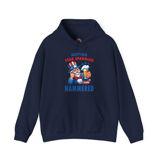 Star Spangled Hammered Hooded Sweatshirt