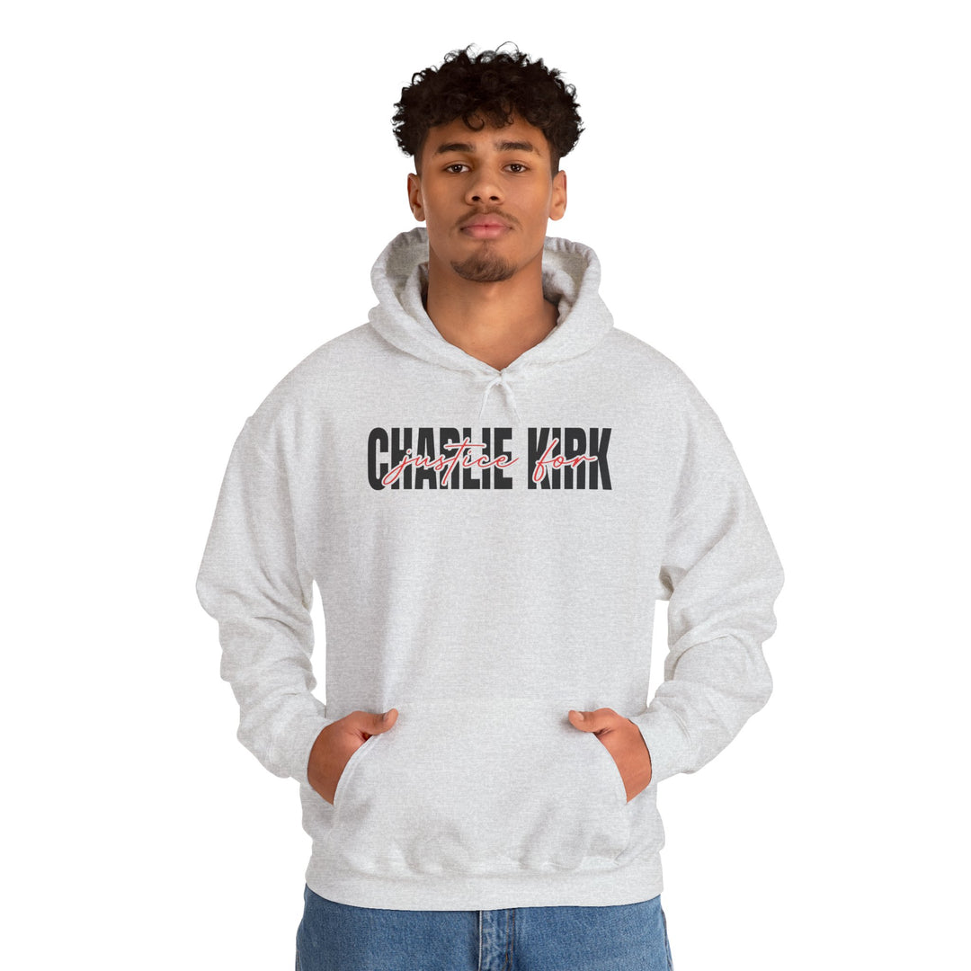 Charlie Kirk Justice Hooded Sweatshirt