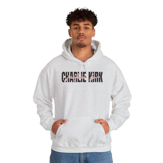 Charlie Kirk Justice Hooded Sweatshirt