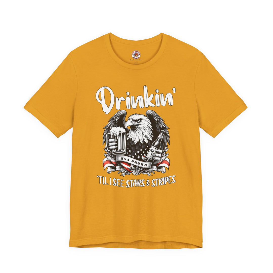 Drinkin' Til I See Stars & Stripes T-Shirt
