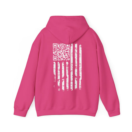American Flag QR Code Hooded Sweatshirt