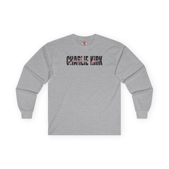 Charlie Kirk Justice Long Sleeve Tee