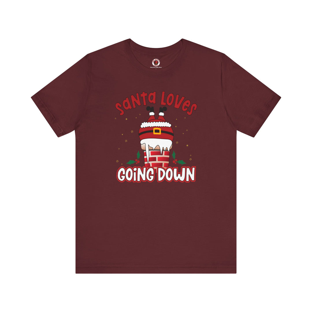 Santa Loves Going Down T-Shirt