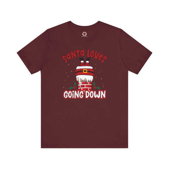 Santa Loves Going Down T-Shirt