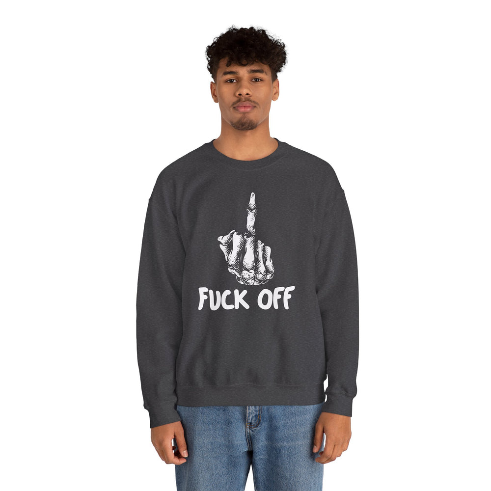 Fuck Off Finger Crewneck Sweatshirt