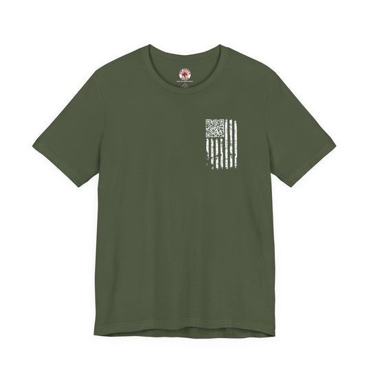 American Flag QR Code T-Shirt