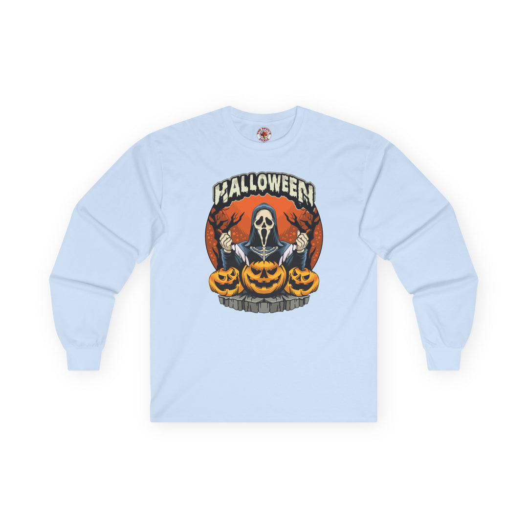 Screamer Killer Ghost Halloween Long Sleeve Tee