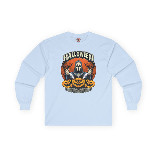 Screamer Killer Ghost Halloween Long Sleeve Tee