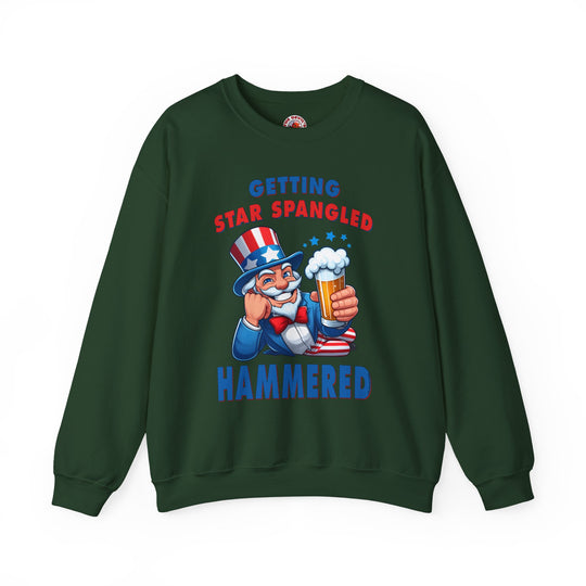 Star Spangled Hammered Crewneck Sweatshirt