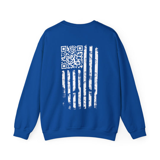 American Flag QR Code Crewneck Sweatshirt