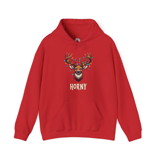 Horny Reindeer Hooded Sweatshirt