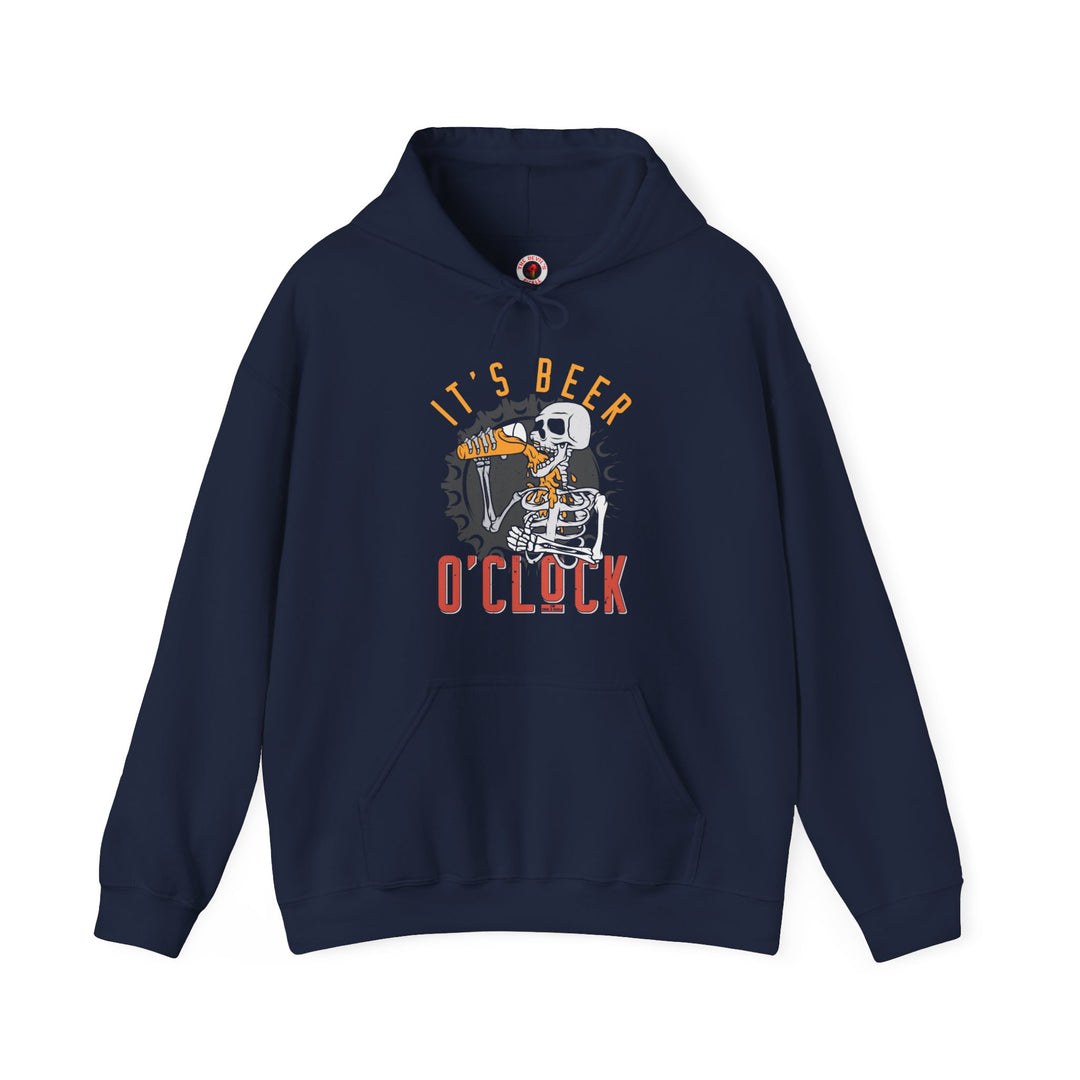 It's Beer O'Clock Skeleton Hooded Sweatshirt