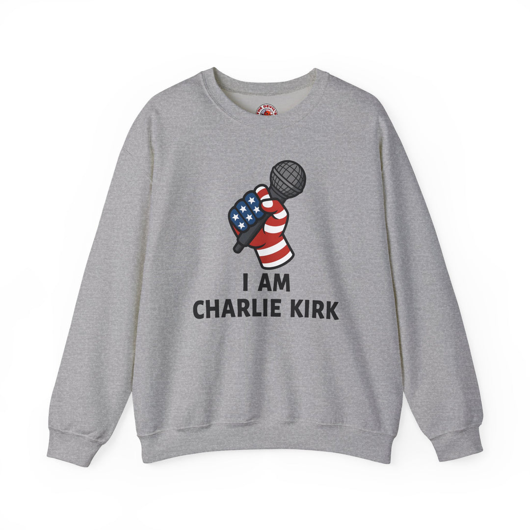 Charlie Kirk Mic Crewneck Sweatshirt