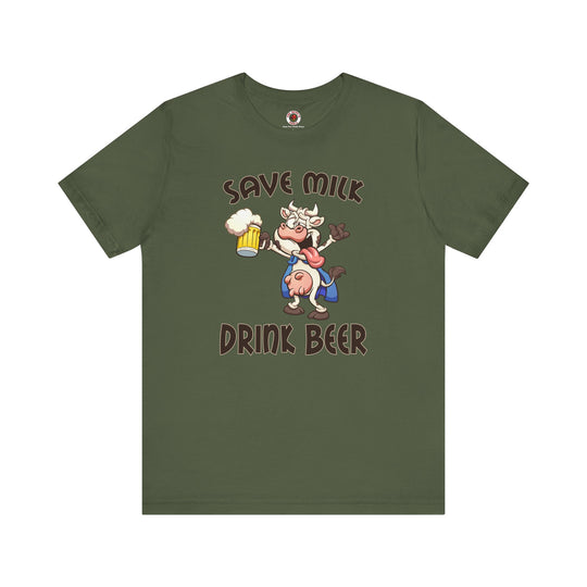 Save Milk Drink Beer T-Shirt