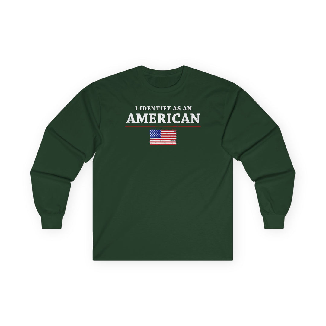 I Identify As An American Long Sleeve Tee