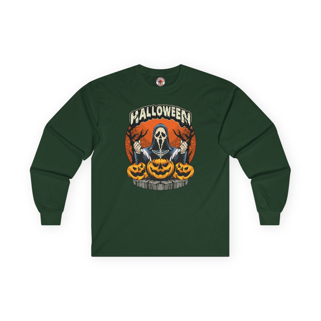 Screamer Killer Ghost Halloween Long Sleeve Tee
