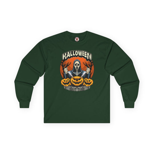 Screamer Killer Ghost Halloween Long Sleeve Tee