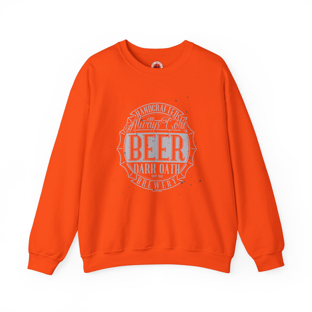 Handcrafted and Always Cold Beer Crewneck Sweatshirt