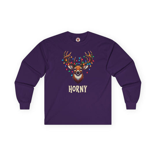 Horny Reindeer Long Sleeve Tee