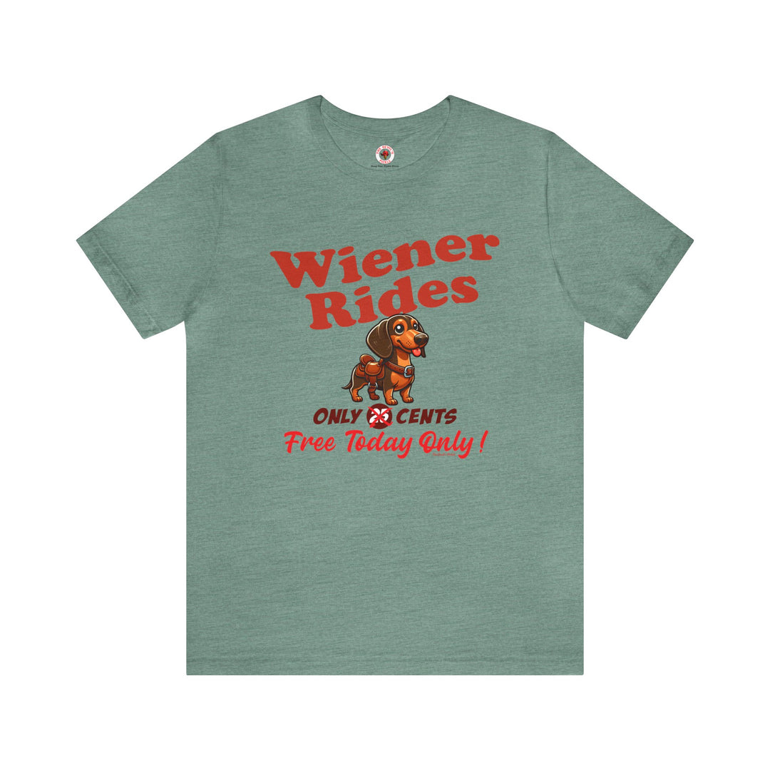 Free Wiener Rides T-Shirt