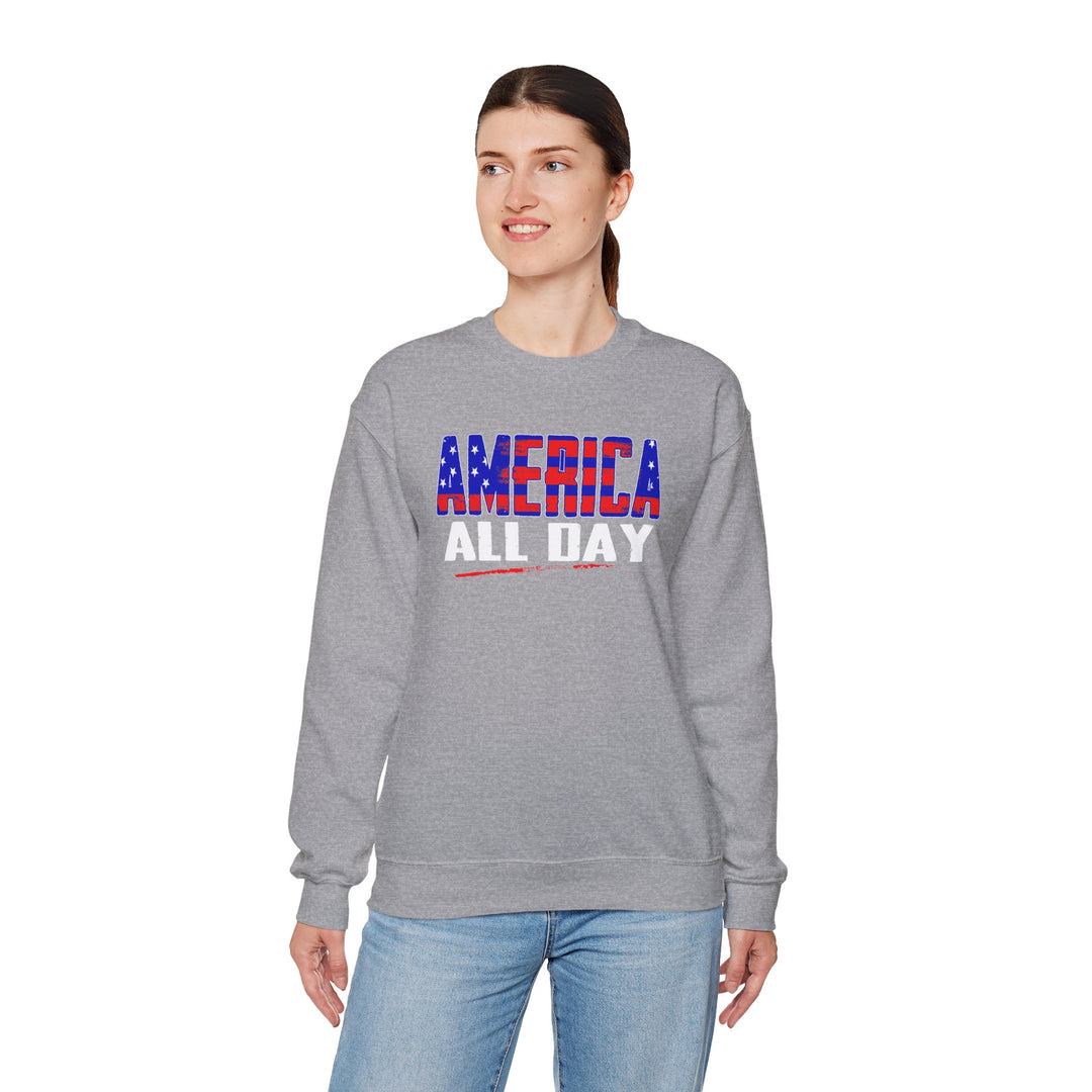 America All Day Crewneck Sweatshirt