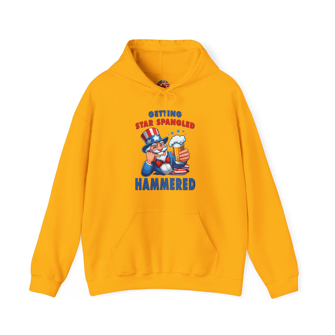 Star Spangled Hammered Hooded Sweatshirt