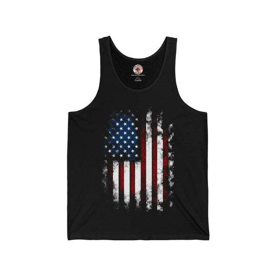 Distressed American Flag Tank Top
