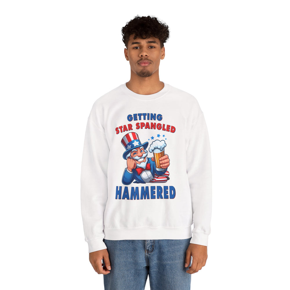 Star Spangled Hammered Crewneck Sweatshirt