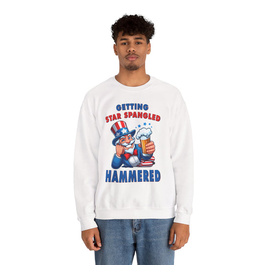 Star Spangled Hammered Crewneck Sweatshirt