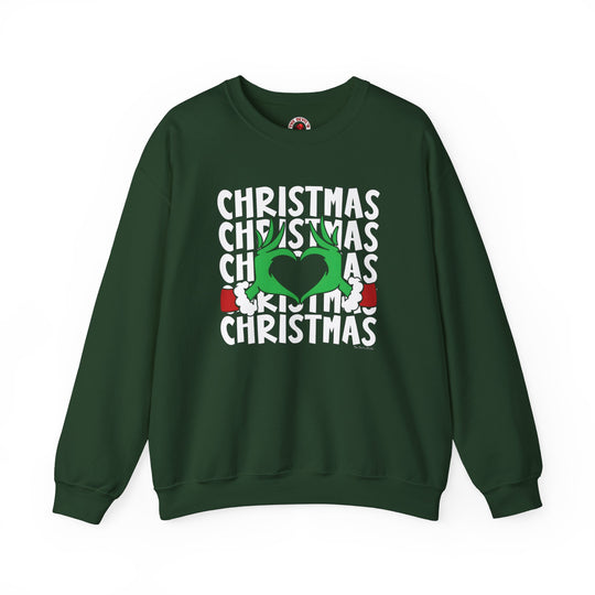 Christmas Heart Crewneck Sweatshirt