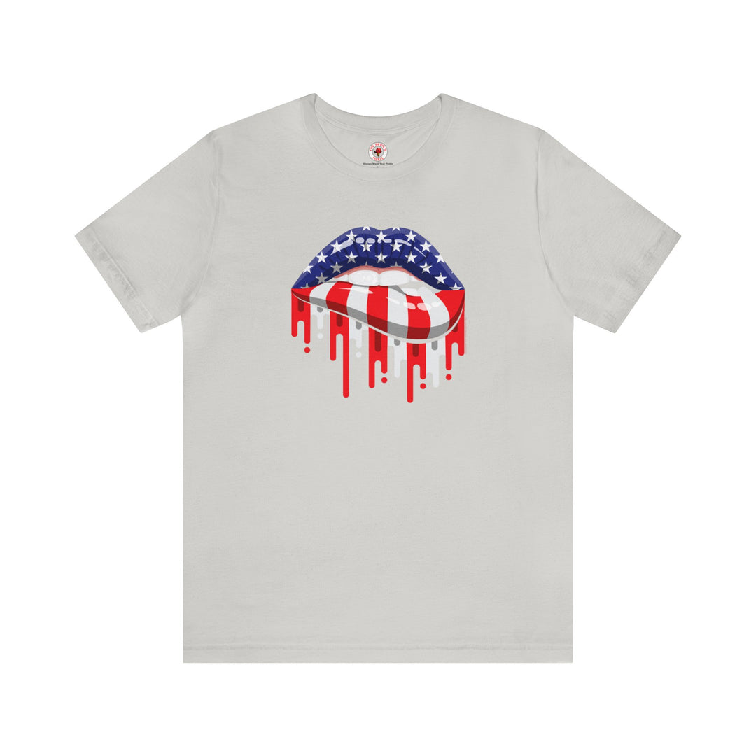 American Flag Lips T-Shirt