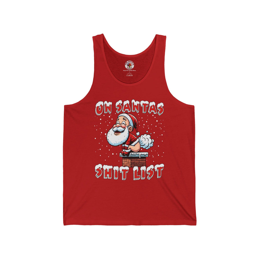 On Santa's Shit List Tank Top