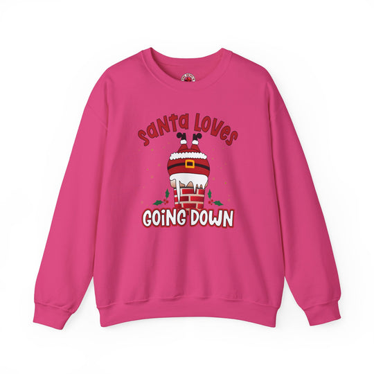 Santa Loves Going Down Crewneck Sweatshirt