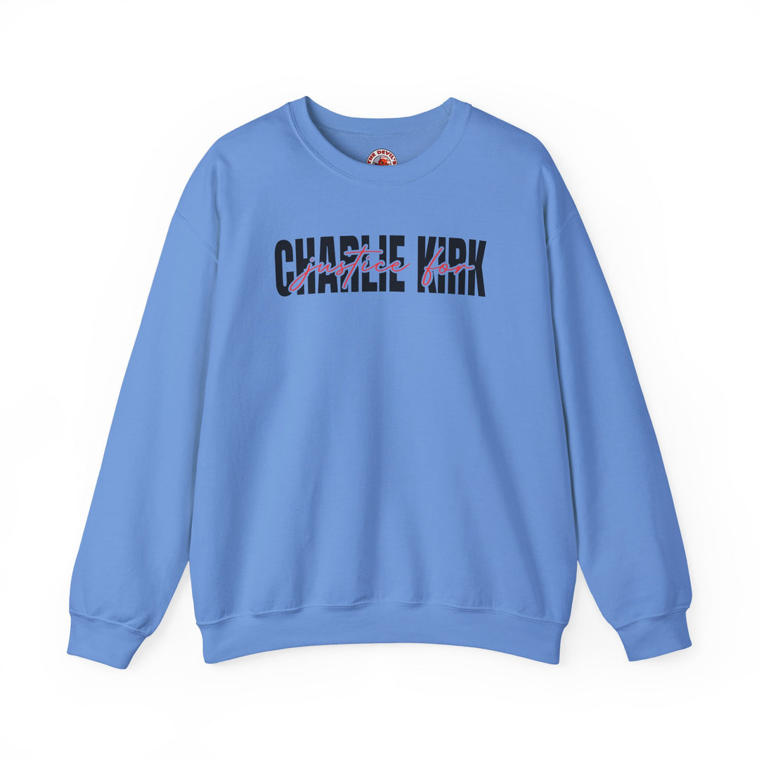 Charlie Kirk Justice Crewneck Sweatshirt