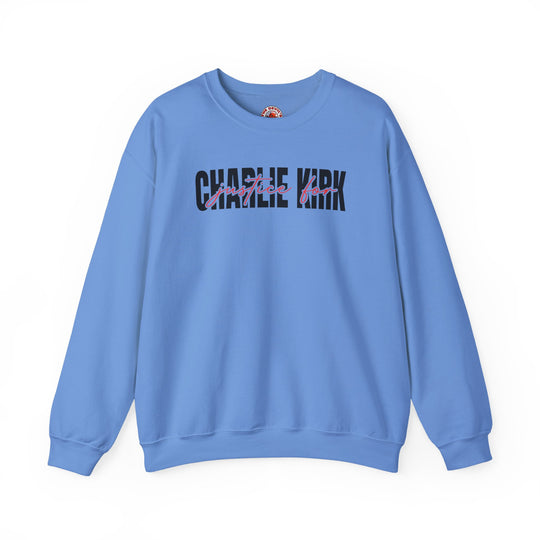 Charlie Kirk Justice Crewneck Sweatshirt