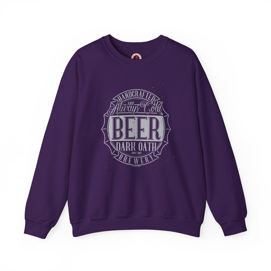 Handcrafted and Always Cold Beer Crewneck Sweatshirt