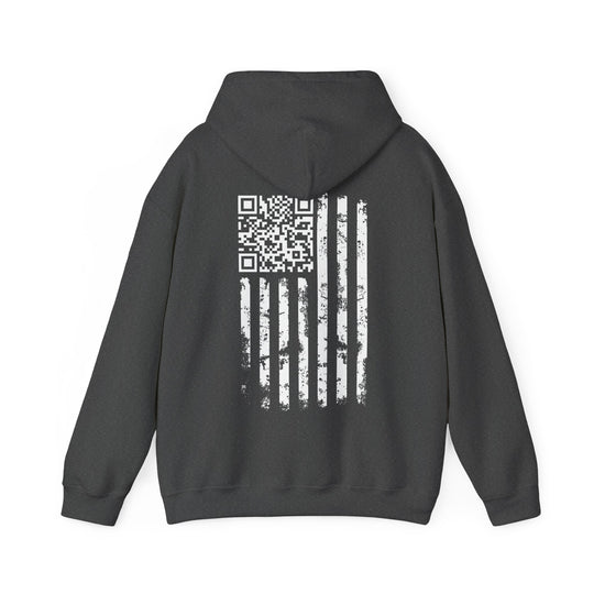 American Flag QR Code Hooded Sweatshirt
