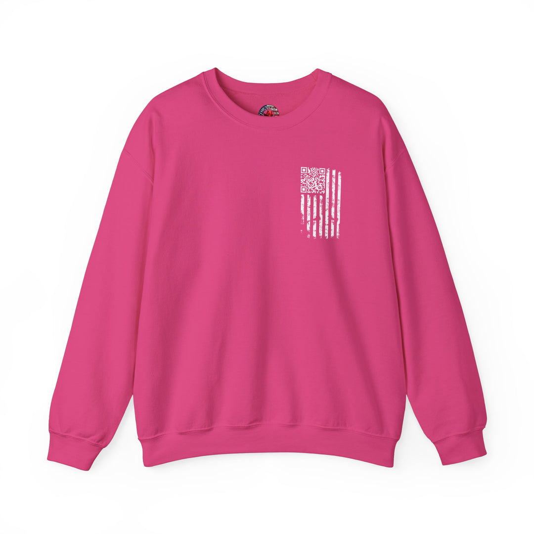 American Flag QR Code Crewneck Sweatshirt