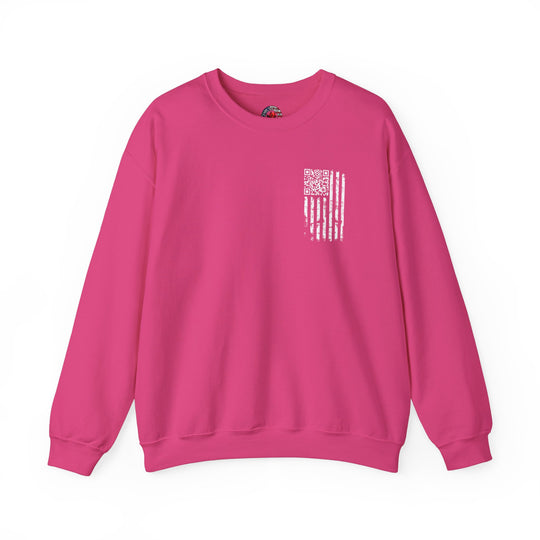 American Flag QR Code Crewneck Sweatshirt