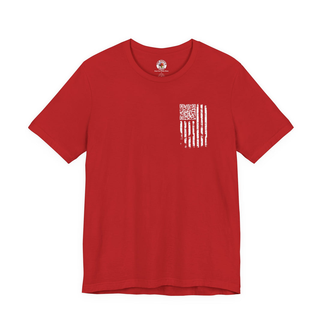 American Flag QR Code T-Shirt