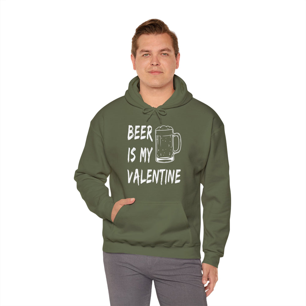 Beer Is My Valentine Hooded Sweatshirt