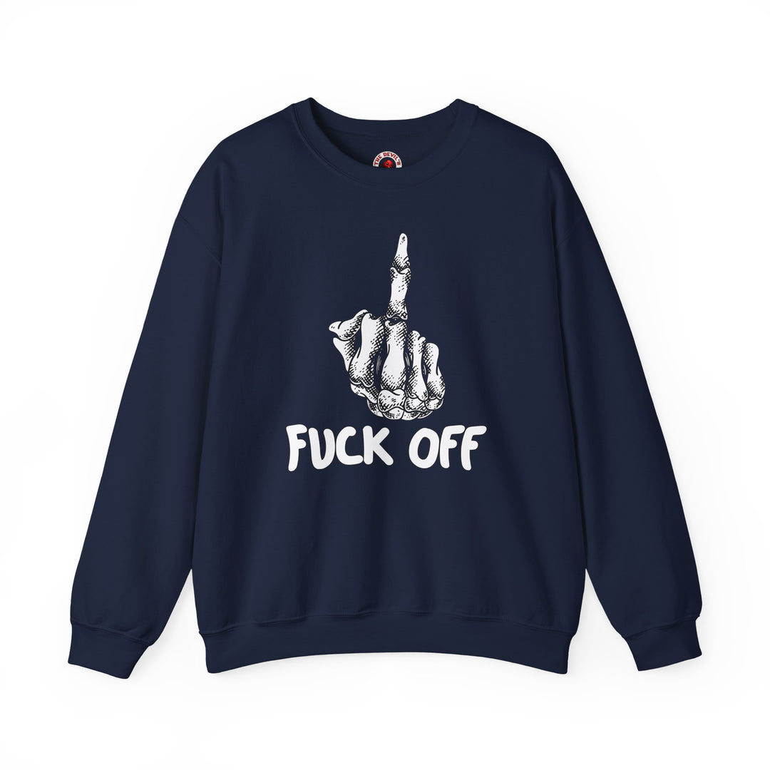 Fuck Off Finger Crewneck Sweatshirt