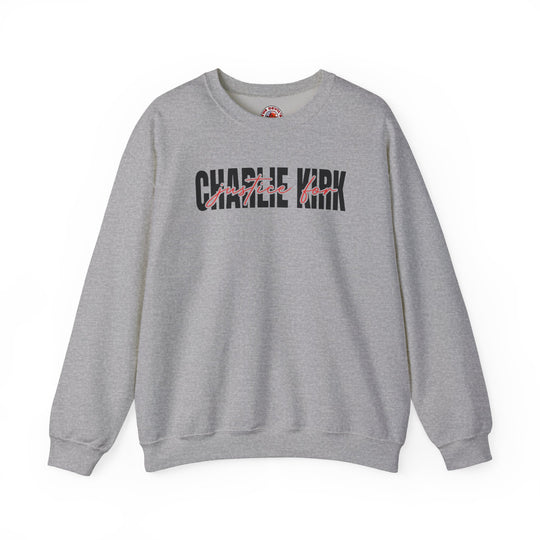 Charlie Kirk Justice Crewneck Sweatshirt