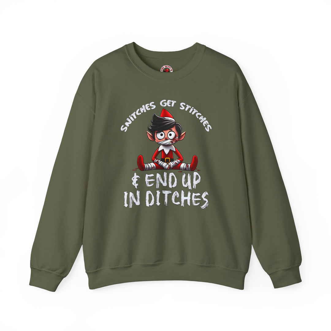 Snitches Get Stitches Crewneck Sweatshirt