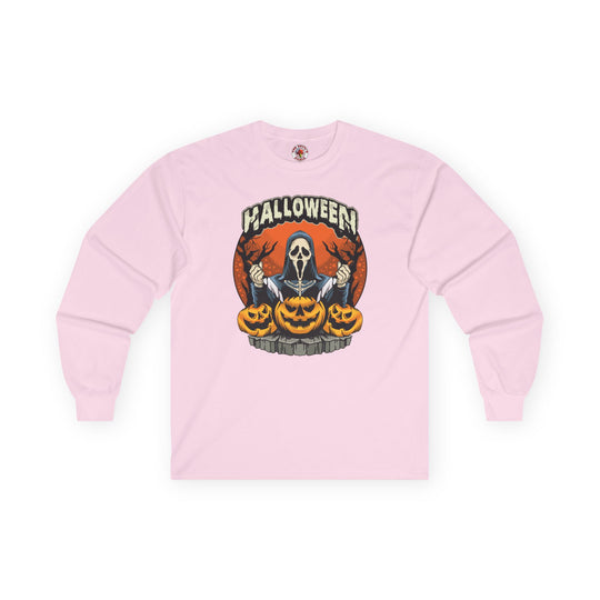 Screamer Killer Ghost Halloween Long Sleeve Tee