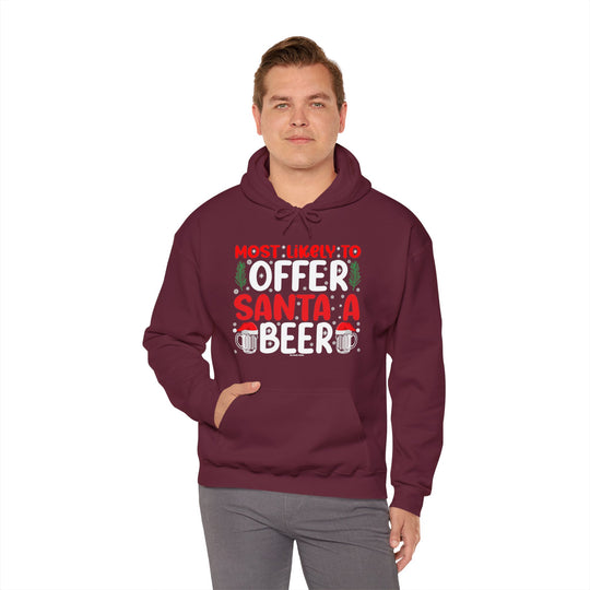 Most Likely To Offer Santa A Beer Hooded Sweatshirt