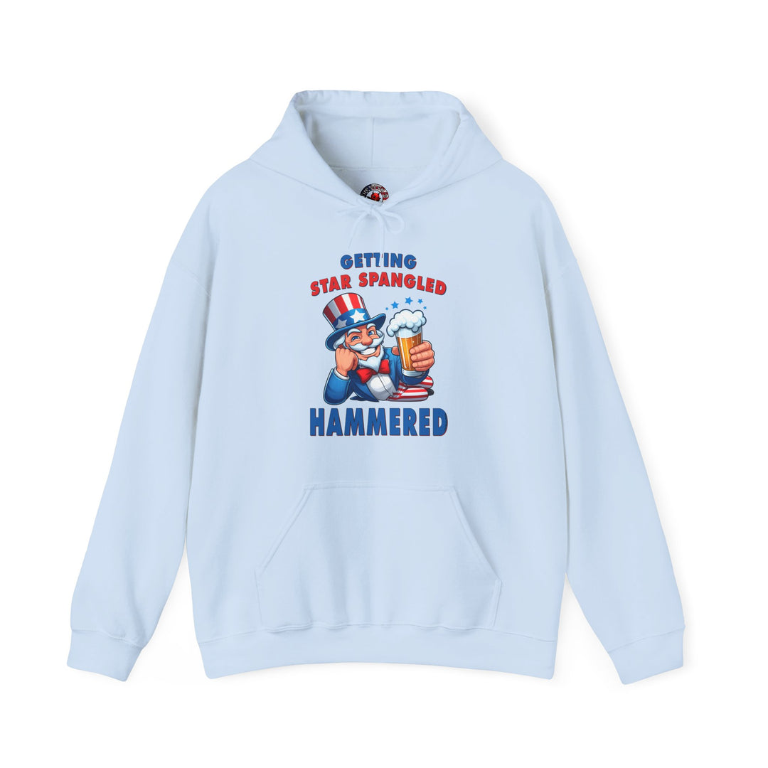 Star Spangled Hammered Hooded Sweatshirt