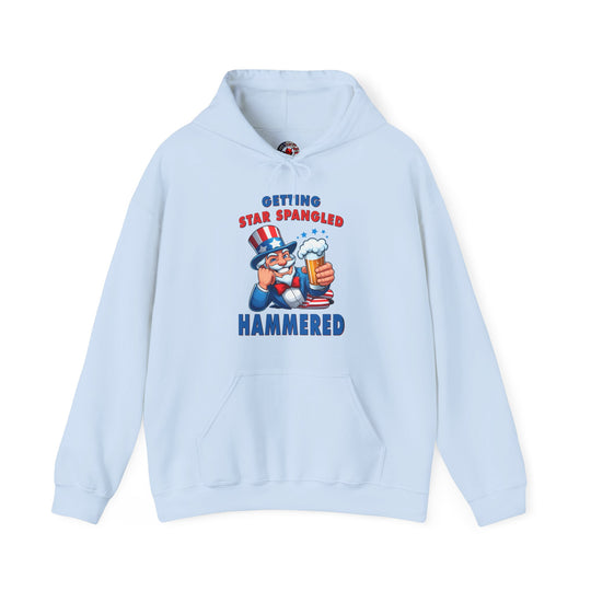 Star Spangled Hammered Hooded Sweatshirt